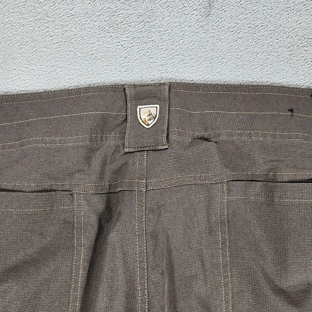 Kuhl Silencr Pants Mens 40x32 Brown Canvas Regular Fit Workwear Hiking Outdoor